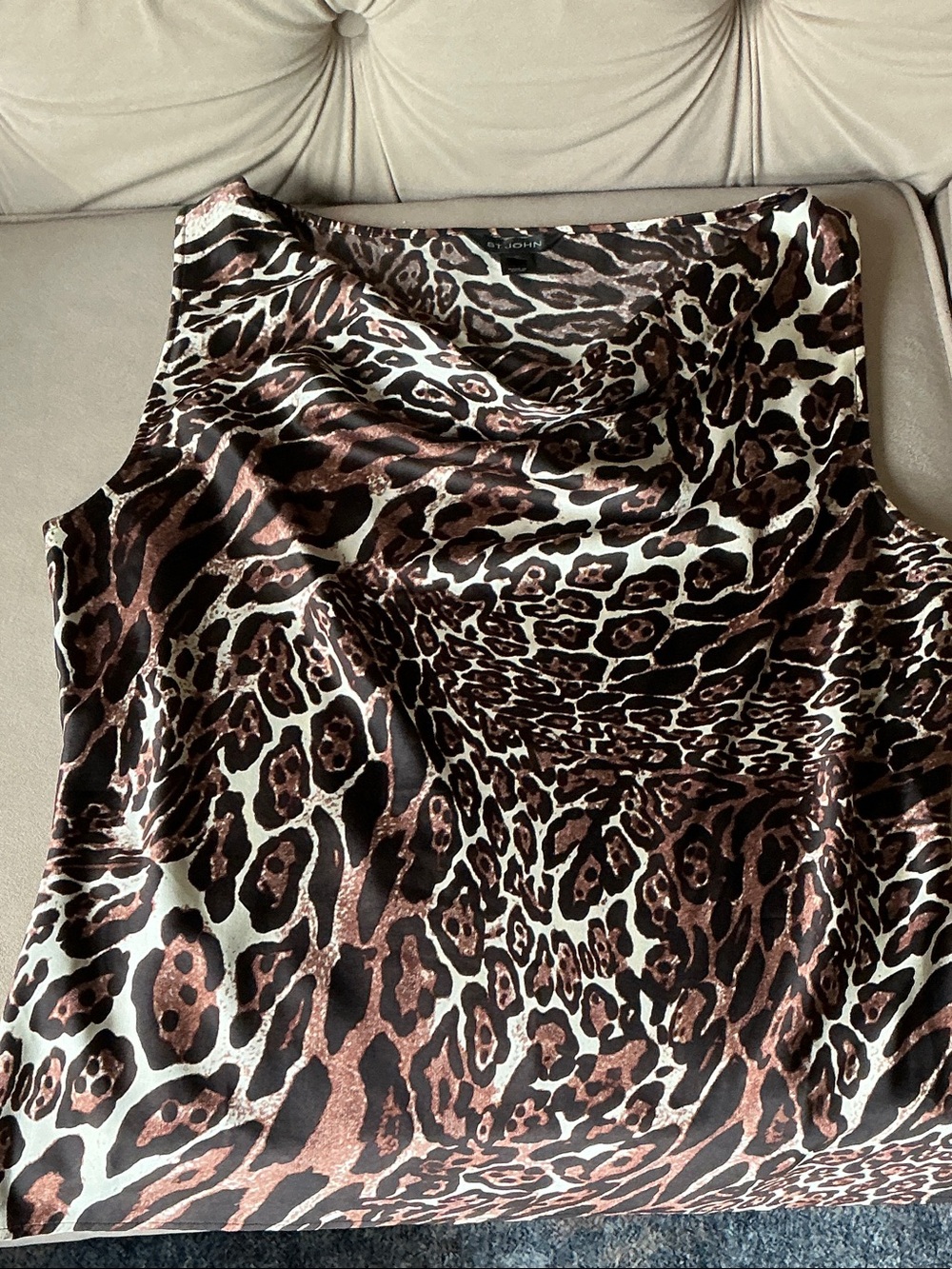 St. John Animal Print Camisole